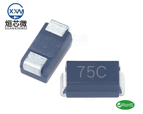 P4SMA75CA參數,TVS二極管P4SMA75CA瞬態(tài)(變)抑制二極管